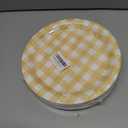 64 Pcs Gingham Dessert Paper Plates Set - 9 Inch 4 Color(Red/Blue/Green/Yellow) Disposable Round Paper Plate - Disposable Gingham Party Supplies - For Picnic Wedding Birthday