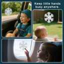 3 x Bathtub Baby Spinners with Suction Cup - Silicone Bath Spinner Toys for Babies & Toddlers, Baby Spinner Suction for Travelling Car & Airplane Windows (Snowflake, White)