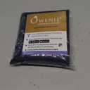 OWENIE Crushed Navy Tier Curtains for Small Window Treatment 24 Inch Long 2 Panels Set, Short Sheer With Rod Pocket - Half Window for Kitchen, Cafe 42 Inches Wide