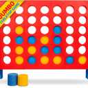 Bolaball 4 in a Row Tabletop Game  1.8 Ft 4 to Score Game for Kids & Adults, Indoor/Outdoor Family Yard, Portable Party for Home, Picnic & Travel, Plastic Version.