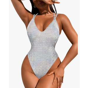 Sexy Swimsuit for Women,Backless Scrunch Butt High Cut Monokini,One Piece Cheeky Bathing Suit Beach Pool Party, XL