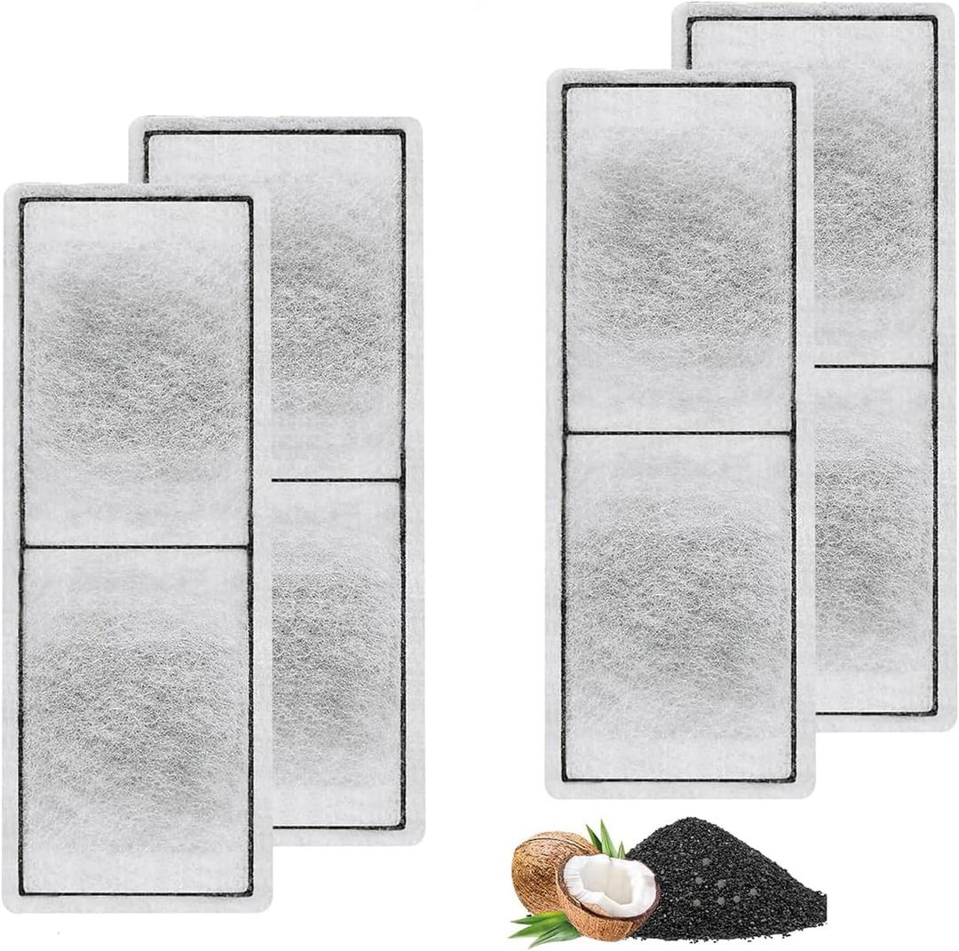4 Pack Replacement Carbon D Filter Cartridges for Imagitarium Aquarium Fish Tank Filter, Aquarium Coconut Carbon Cartridge Filter Compatible with Imagitarium Aquariums and Filters