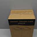 2 Pack 2.7 Gal Bathroom Trash Can with Lid, Automatic Trash Can Small Smart Garbage Can Touchless, Slim Motion Sensor Waterproof Plastic Trash Bins for Bedroom Office Kitchen Toilet