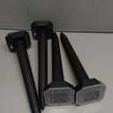 Snake & Mole & Skunk & Rabbit Repellent Solar Powered, Ultrasonic Deterrent, IP65 Waterproof, to Get Rid of Gopher, Groundhog, Rodent, Chipmunk, Raccoon, and Vole for Lawn & Garden, 4 Pack