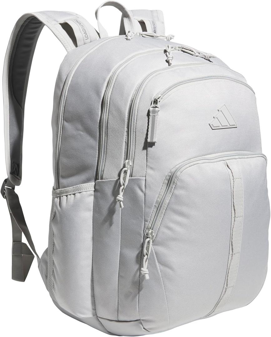 adidas Prime Backpack for Work, Travel Bag for Women and Men with Padded Compartment for Laptop, Grey Two/Grey Four, One Size