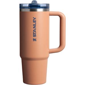 STANLEY Quencher ProTour Flip Straw Tumbler with Leakproof Lid 30 oz | Built-In Straw and Handle | Cup Holder Compatible for Travel | Insulated Stainless Steel Cup | BPA-Free | Toast VRT