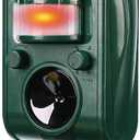 Solar Ultrasonic Animal Repeller, Cat Repellent, Motion Detection, Siren and Flash Repel. Dog, Squirrel, Deer, Raccoon, Skunk, Rabbit, Fox, etc