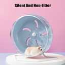 Hamster Wheel, 8.5 inch Silent Hamster Exercise Running Wheel with Stand,Pet Small Animals Exercise Running Toys,Adjustable Quiet Spinner for Guinea Pigs, Sugar Gliders, Gerbils (Blue, 8.5in)