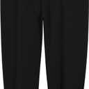 Weintee Women's Plus Size Joggers Cotton Sweatpants with Pockets (Large Plus, Black)