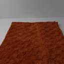 Burnt Orange Fleece Throw Blanket 5060 for Couch Sofa Bed,Super Soft Cozy Plush Microfiber Flannel Blanket with 3D Checkered Design Lightweight for Adults,Woman,Girls