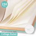 3 x Billtigif Journal for Women, 256 Pages Cute Notebook Lined Journal, Leather Journals for Writing, Suitable for Work, Home and School, 5.7" x 8.3" - Green