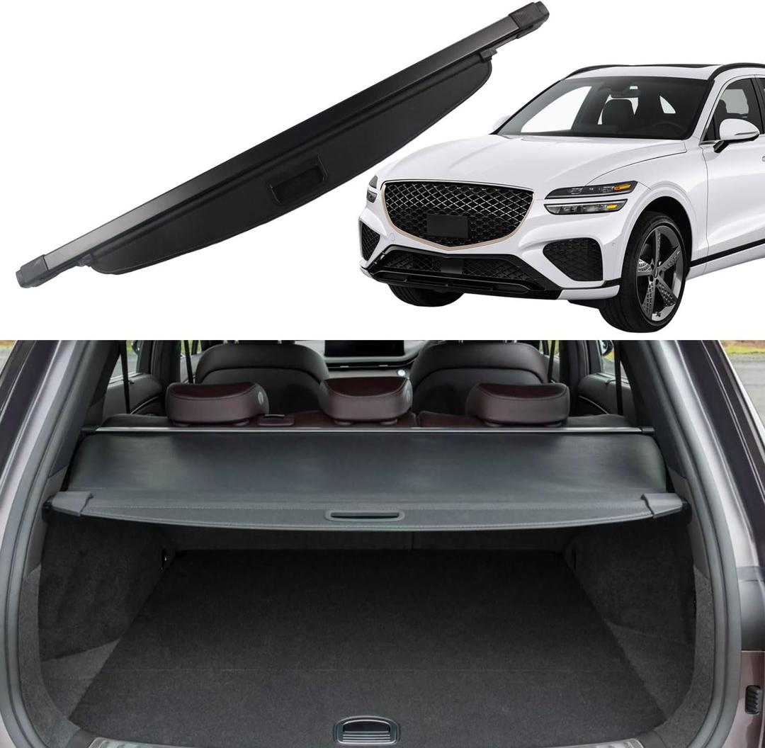 Cargo Cover for 2024 Genesis GV70 2022 2023 2025 2026 Trunk Cover Rear Trunk Security Cover Shielding Shade Car Accessories, Black