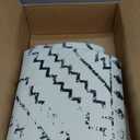 Wonnitar Moroccan 4x6 Area Rug, White Boho Rugs for Living Room, Washable Soft Large Rug for Bedroom,Non-Slip Geometric Throw Carpet, Low Pile Accent Mat for Nursery Bedside Dorm (Beige,4'x6')