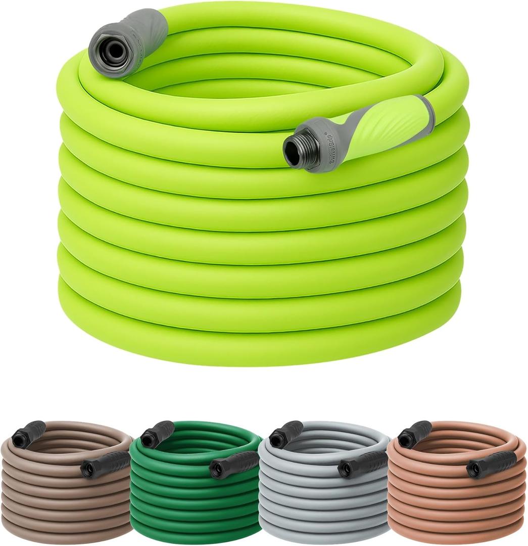 Flexzilla Garden Hose with SwivelGrip, 5/8 in. x 100 ft., Lightweight All-Weather Water Hose, Durable and Flexible, Leak-Free Connections