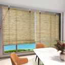 Bamboo Blinds for Interior Windows, Custom Bamboo Shades for Indoor Windows, Roller Shades for Indoor Window and Outdoor Patio, Easy to Install for Decks, Porches, Backyards