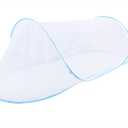 78 * 32 * 22 Inch Large Up Mosquito Tent, Portable Foldable Mosquito Tent, Camping Mosquito Net with Net Bottom, for Bed Camping Travel Patio (Blue)