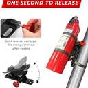 Quick Release Fire Extinguisher Mount - Aluminum Adjustable UTV Roll Bar Fire Extinguisher Holder Mounting Bracket for Jeep Wrangler TJ JK JL JKU Polaris RZR Ranger Cam-Am X3 Universal