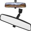 10.5" Interior Rear View Mirror Kit Universal for Toyota Corolla RAV4, Ford Focus F150, Hyundai Elantra, Kia Optima, Jeep Wrangler Compass, Nissan Rogue and More Rearview Mirror