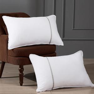 Bed Pillows Standard Size Set of 2, Medium Firm Hotel Pillows for Sleeping, Cooling Pillows for Side & Back Sleepers, Down Alternative Filling, 20 x 26 Inches