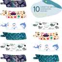 Nasogastric or Oxygen Tube precut Adhesive Tape Under The sea Mix x 10 Pack. (Mix Pack)