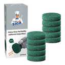 MR.SIGA Heavy Duty Pad Refills for Electric Spin Scrubber, Diameter 2.6in/6.5cm, 10 Pack