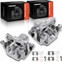 A-Premium Disc Brake Caliper Assembly with Bracket Compatible with Select Toyota and Lexus Models - Camry 2007-2011, Avalon 2008-2011, ES350 2007-2012 - Rear Driver and Passenger Side, 2-PC Set