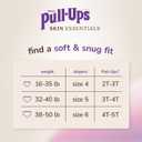 Pull-Ups Girls' Skin Essentials Potty Training Pants, Training Underwear, 3T-4T (32-40 lbs), 16 Ct
