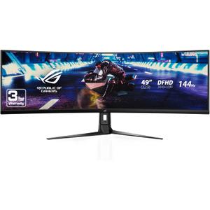 ASUS ROG Strix XG49VQ 49 Curved Gaming FreeSync Monitor 144Hz Dual Full HD HDR Eye Care with DP HDMI Black