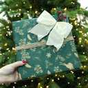 2 x 18Pcs Vintage Velvet Christmas Bows - 6 Inch Rustic Cozy Ribbon Bow Ornaments for Christmas Tree, Wreaths, Garland, Gift Wrapping, DIY Crafts & Xmas Home Decoration (Brown, Khaki, Beige)