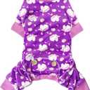 KYEESE Dog Pajamas Velvet Dog Pajamas Small Sized Dogs Soft Dogs Clothes Pjs with Unicorn Pattern Stretchy Pet Jammies Coat Comfy Pet Onesie Costume, X-Large (02# Unicorn Purple)