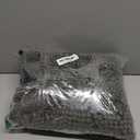 Turquoize Plush Chenille Bath Rug, Gray, Large (47" x 17"), Non-Slip, Washable, Water Absorbent & Soft, For Bathroom Floor