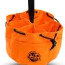 Graintex 18 Pockets Grab Bag Rip-Stop Canvas Drawstring Closure, Small Part Organizer Pouch, Small Tools, Screws, Parts, Parachute Tool Bag for Efficient Storage (Orange)