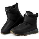 Larwen Women Snow Boots Winter: Black 8 Waterproof Warm Fur Lined Comfortable Booties for Outdoor Walking