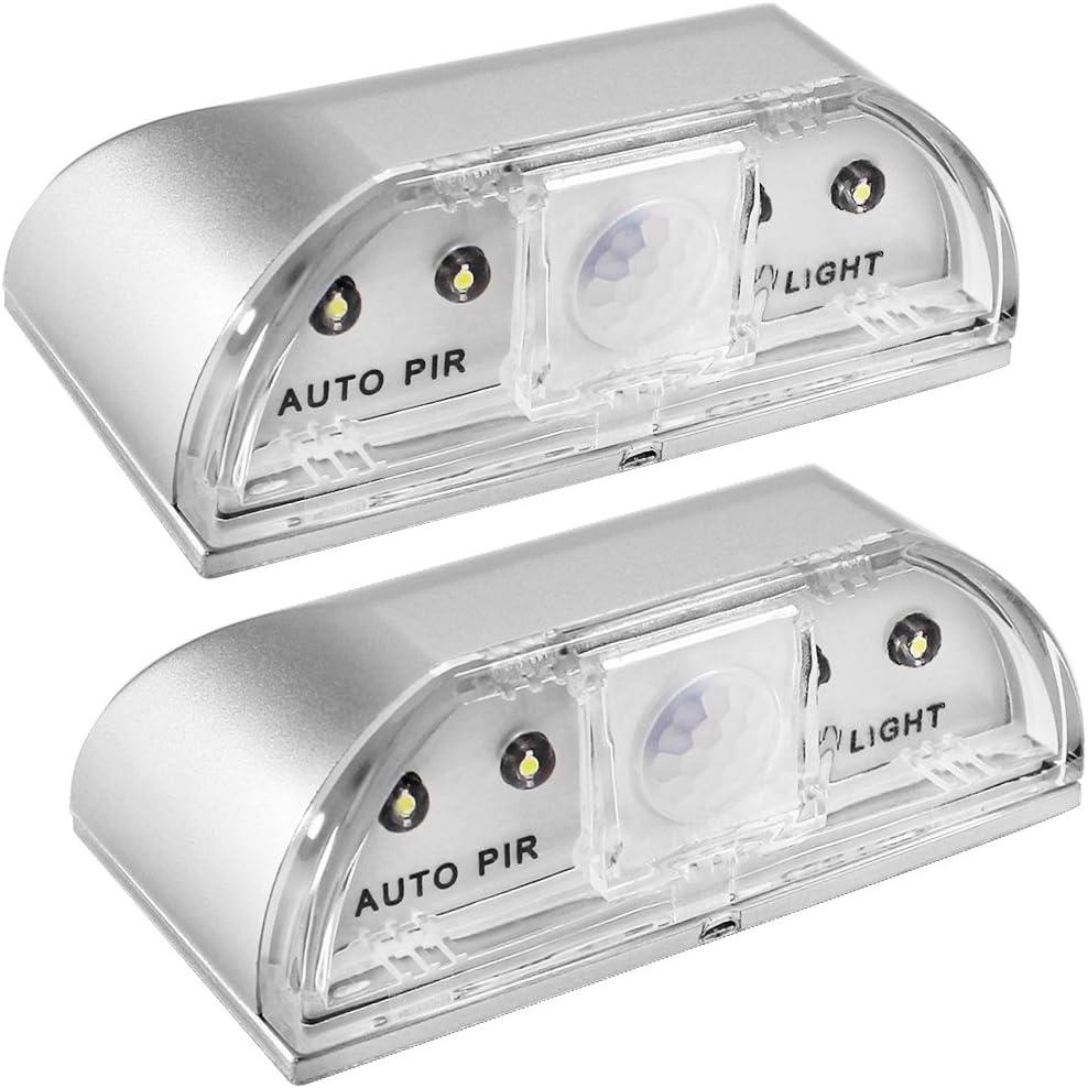 SENHAI 2 Pack Keyhole Light, Infrared IR Wireless Door Lock Lamp, Auto Sensor Motion Detector, 4 LED Bulbs