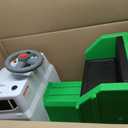 Kid Trax Real Rigs Toddler Recycling Truck Interactive Ride On Toy, Kids Ages 1.5-4 Years, 6 Volt Battery and Charger, Sound Effects, 9 Recycling Accessories Included,Green