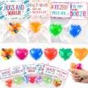 Labrostar 24Pack Valentines Day Cards with Heart Balls Valentines Day Gifts for Kids Valentines Exchange Cards for Boys Girls School Classroom Party Favors