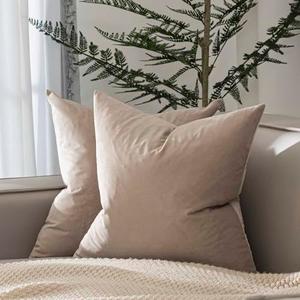 JUSPURBET Throw Pillow Covers Set of 1Decorative Velvet Pillow Covers for Couch Sofa Bed Soft Cushion Covers Cases with Invisible Zipper for Living Room Home Decor 24x24 inch,Cloud