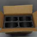 GZG Ceramic Cereal Bowls Set of 4, 26oz Large Bowls Set for Salad, Pasta, Soup, Dessert, Fruit, Yogurt, Serving etc - Dishwasher, Microwave, and Oven Safe (Matte Black)