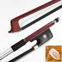 Brazilwood Viola Bow For 14"-17" Violas Full Size 74.5cm Ebony Frog Natural Mongolian Black Horsehair Well Balanced Sweet Tone