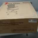 Ergonomic Office Chair Adjustable PU Leather Computer Chair with Lumbar Support,Flip-Up Arms, Breathable Mesh Back, Swivel Rolling Executive Desk Chair for Home Office, Black