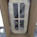 3 Tier Slim Bathroom Storage Cabinet, Narrow Organizer with Wheels and Toilet Paper Holder, Waterproof, No Assembly Required, Perfect for Small Spaces in Bathroom, Kitchen and Bedroom (Cream White a)