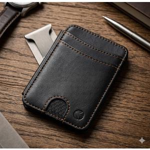 CukoHno for MagSafe Slim Wallet,6 Cards Holder,Magnetic Wallet for iPhone,for Galaxy with Magnetic Case,Magnetic Phone Card Holder,RFID Blocking,Minimalist Wallet for Travel Essentials,Black