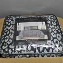 Juicy Couture Modern Black Leopard Satin Queen Comforter Set - Luxury Bed in a Bag – Soft & Stylish 8-Piece Bedding Collection