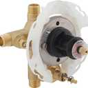 KOHLER 11748-KS-NA Rite-Temp 1/2" Pressure-Balancing Valve with Push-Button Diverter and Screwdriver Stops, For Showerheads and Handshowers (.5)