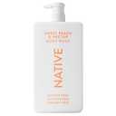 Native Sulfate Free Body Wash Contains Naturally Derived Ingredients | for Women & Men| Sweet Peach & Nectar, 36 oz (36 Fl Oz (Pack of 1))