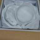 Tiered Serving Bowls Chip and Dip Serving Set with Stand, Ceramic Appetizer Serving Dishes Platters and Trays for Parties Entertaining - Checkered Kitchen Decor (Large & Medium, Black and White Pattern)