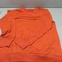 Angerella Womens Long Sleeve Shirts Casual V Neck Sweatshirts Loose Fit Lightweight Pullover Tops L, Orange
