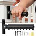 Doorway Flip Up Grab Bars for Wall, 9" Long Grip Handle Supports Up to 300LBS Grab Bars for Seniors, Elderly, Disabled, Non-Slip Assist Hand Railsfor Wall, Doorway, Stairs(1 Pack)