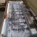 Golden Gate Beds Vintage Style Metal Bed Frame with Wrought Iron Headboard and Footboard, Classic Platform Bedframe with Storage, No Box Spring Needed, Mattress Foundation, Brown, Queen Size