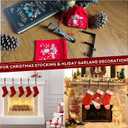 Christmas Stocking Stand, Suitable for Mantel - Adjustable Fireplace Wreath Hook - Metal Christmas Stocking Wreath Hook, Suitable for Christmas Home Party Decoration